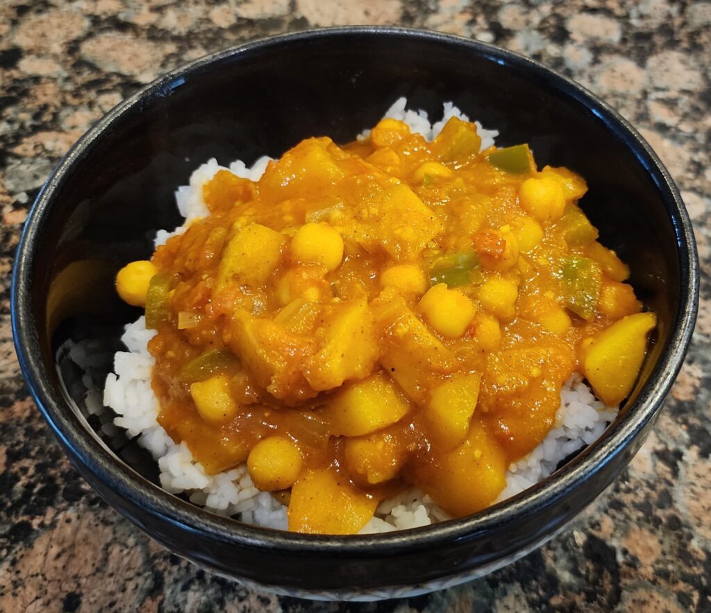 potato and chickpea curry vegan curry vegan indian