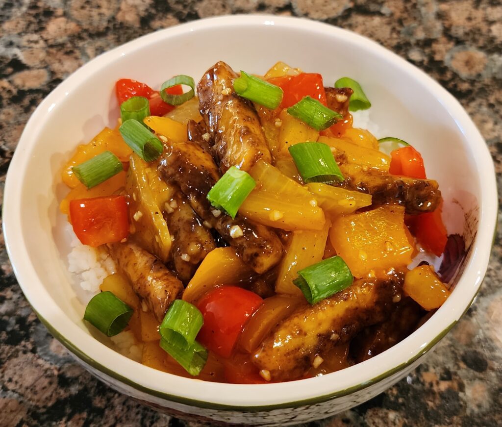 vegan sweet and sour chicken