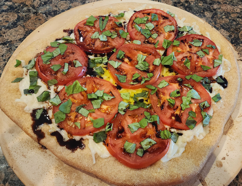 vegan pizza vegan caprese pizza