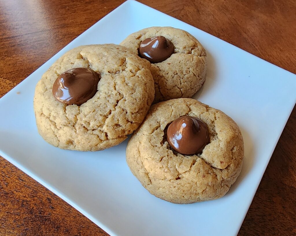 vegan peanut butter blossoms